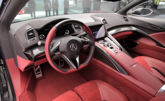 Acura NSX Interior Revealed at 2013 Detroit Auto Show » AutoGuide.com 