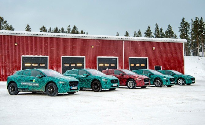 Jaguar I-Pace Concepts Brave the Cold Weather in Sweden