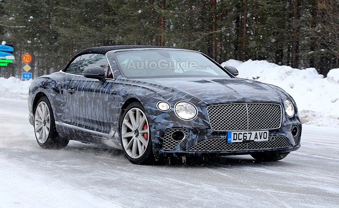 Bentley Continental GTC Spied Testing with Little Camouflage
