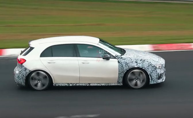 Watch the 2019 Mercedes-AMG A35 Squeal its Tires at the Track