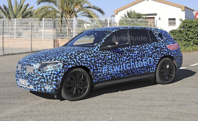Electric Mercedes-Benz EQ C Takes Shape in New Spy Photos
