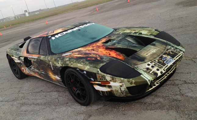 hennessey ford gt standing mile world record