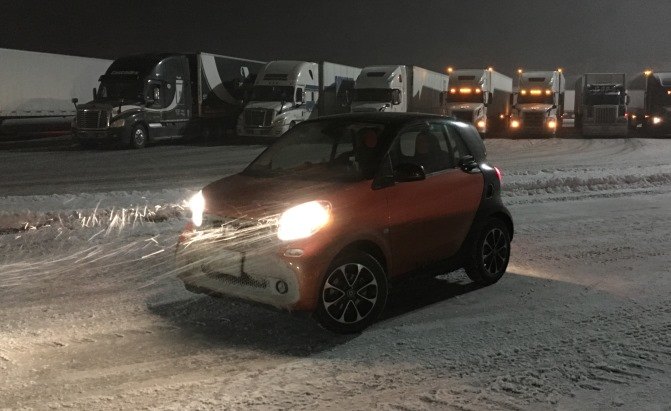 We Took a 2016 Smart Fortwo on a Long-Distance Road Trip in a Snow Storm