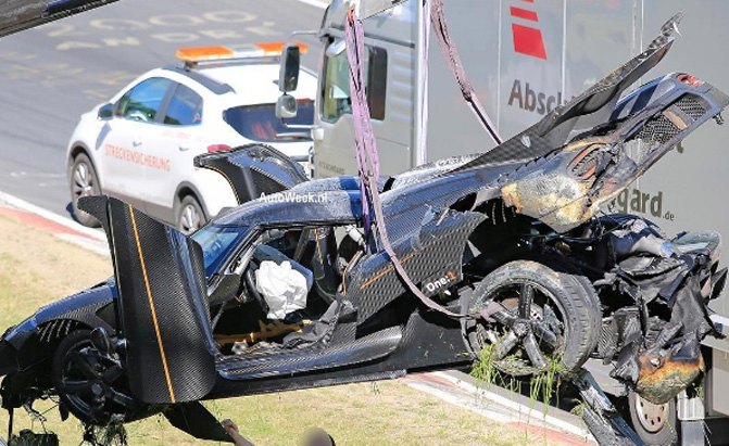 Koenigsegg One:1 Crashes at the Nurburgring AutoGuide.com News