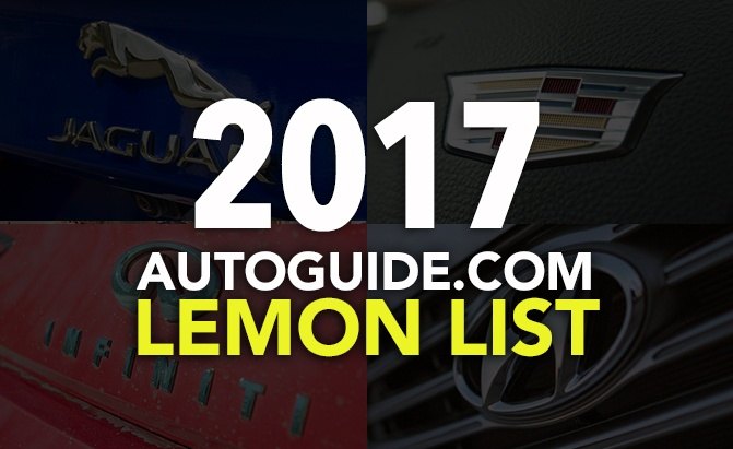 AutoGuide 2017 Lemon List