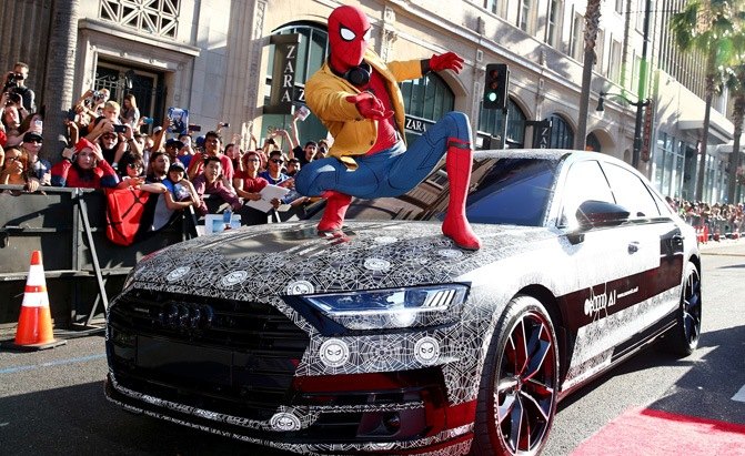 audi spider-man homecoming premiere