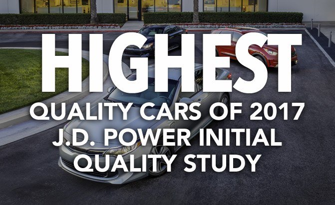 highest quality cars of 2017 j.d. power initial quality study