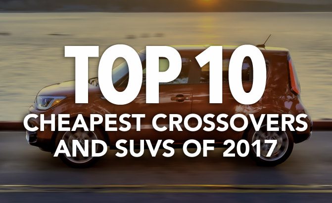 top 10 cheapest crossovers and suvs of 2017