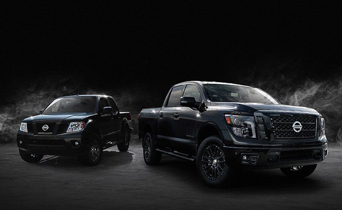 2018 nissan titan and frontier midnight editions