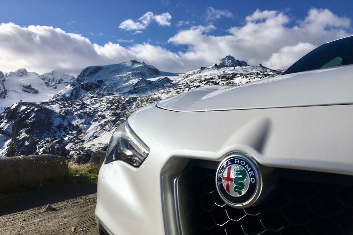 2018 Alfa Romeo Stelvio on Stelvio Pass