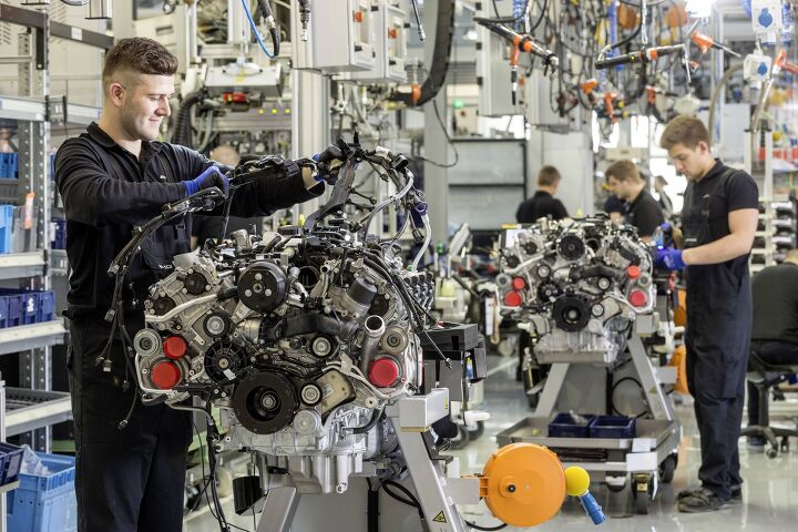 Mercedes-AMG V8 engine manufacturing in Affalterbach