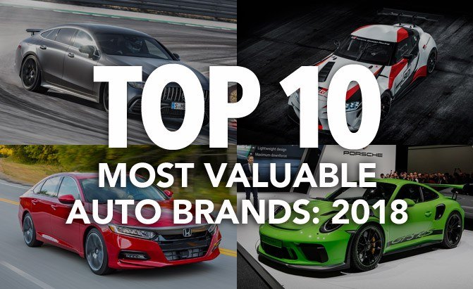 Top 10 Most Valuable Auto Brands: 2018 AutoGuide.com News