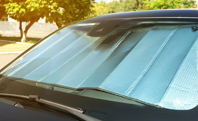 Car Windshield Sun Shade Foldable Car Sunshades Reflect Blocks Heat and Sun Keeps Your Vehicle Cool