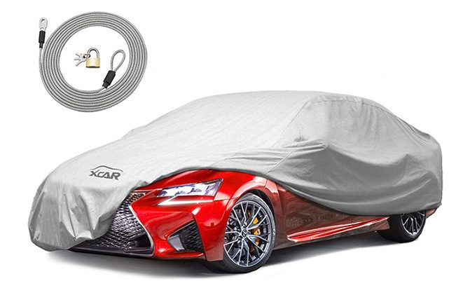 1 Layer Heavy Duty Waterproof Car Cover Cotton Lining Scratch Proof