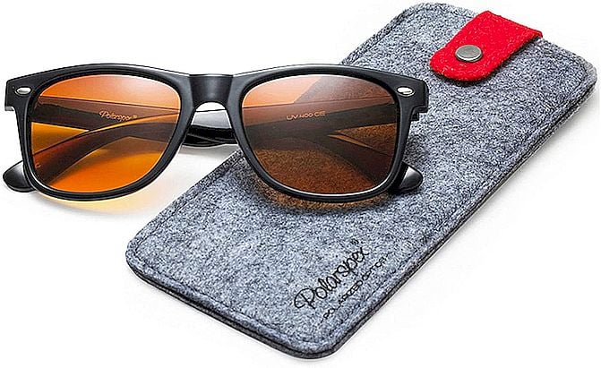 Unisex Driving Travel Sunglasses for Mercedes Benz with Brand Box,Polarized Mirrored,Memory Aluminum Frame,UV Protection 