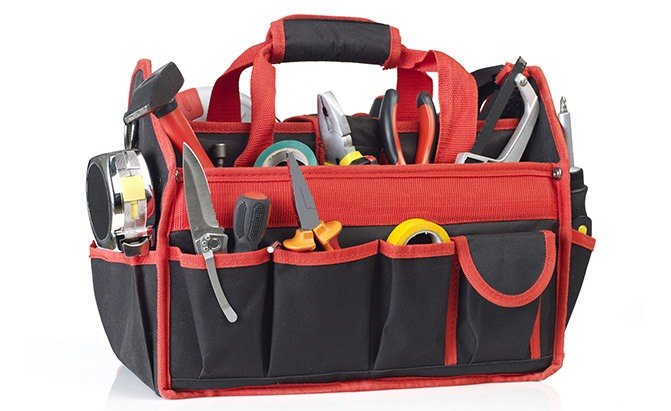 Tool Box Tool Tote Tool Bag with reinforced base and carry strap 