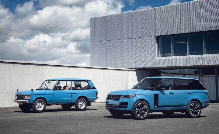 2021 Land Rover Range Rover Fifty with classic 1970 Range Rover