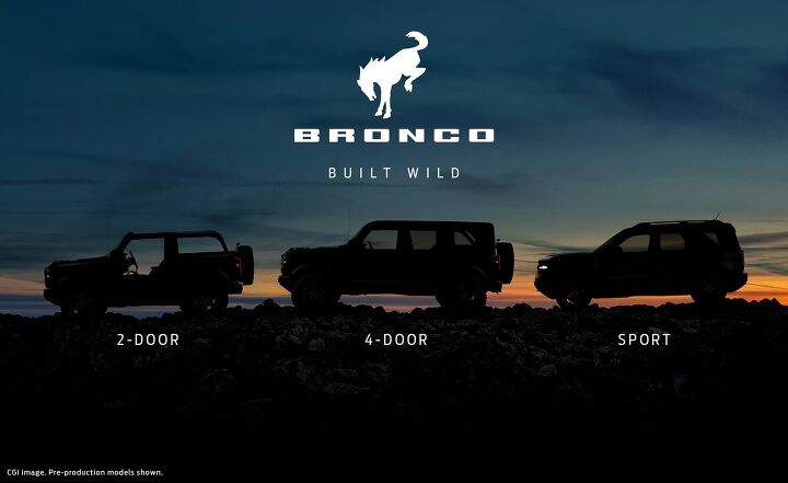 Ford Bronco family silhouette teaser