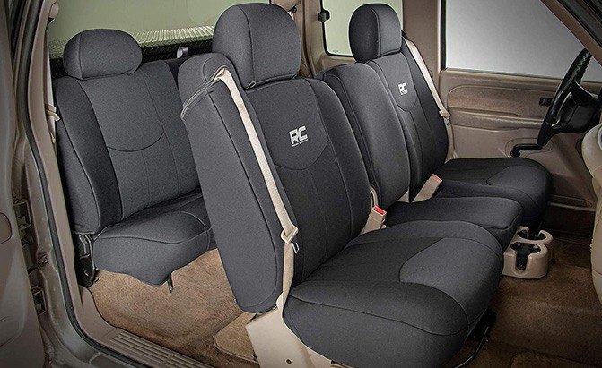 Best Heavy Duty Front Seat Covers Universal Car Van Black Waterproof Protectors