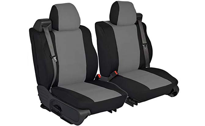 A pair of truck seat covers