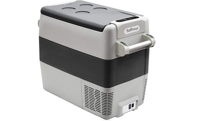 setpower aj50 53-quarts portable freezer/car cooler