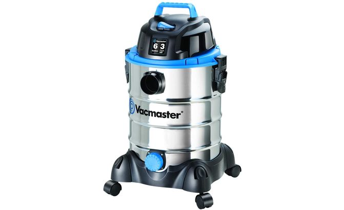  Vacmaster 6 Gallon 3 Peak HP Stainless Steel Wet/Dry Shop Vacuum