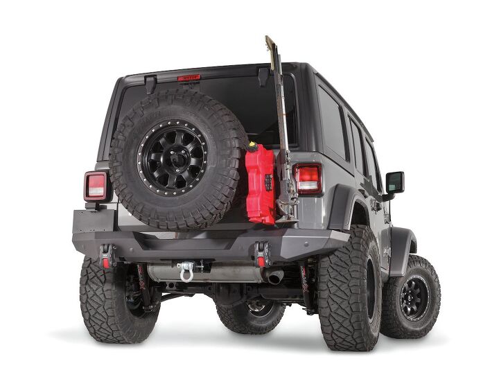 WARN Elite Series rear bumper with tire carrier