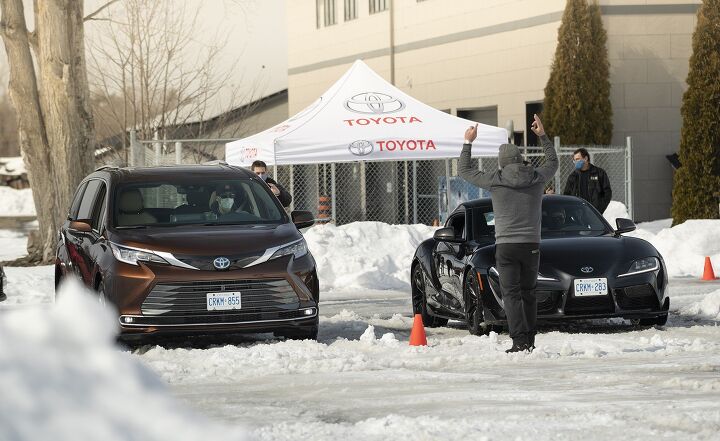 2021 Toyota Winter Driving Event Sienna vs Supra