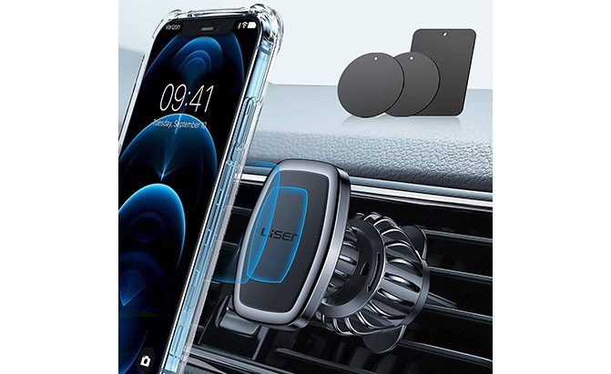 Universal CD Slot Car Mount for All iPhone/Android Phone CD Slot Car Holder for Larger Phone,Even Mini Tablet Magnetic CD Player Phone Holder for Car