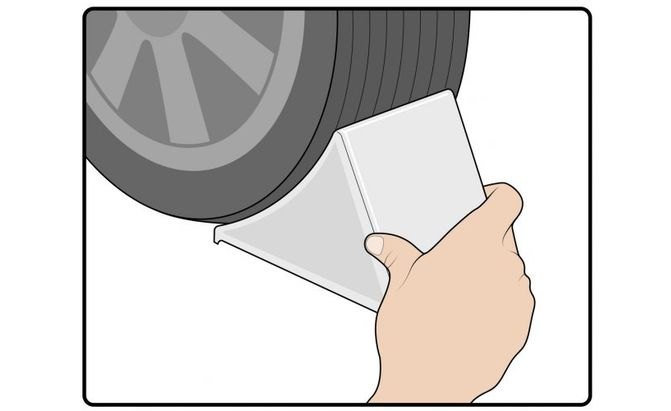 Step 2: Use wheel chocks