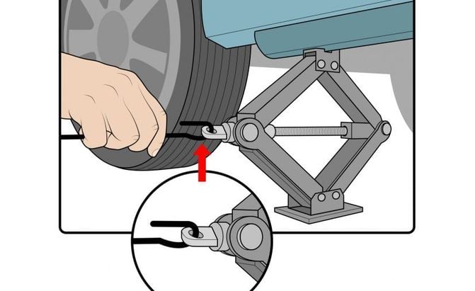 Step 6: Attach the crank to the jack